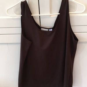 Chico’s size 12 tank. (Size 2) Dark brown.